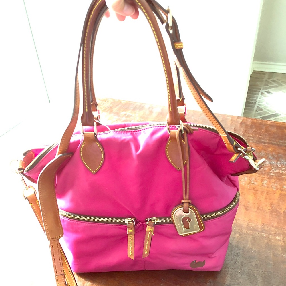 Dooney & Bourke Large Pocket Nylon Satchel bag